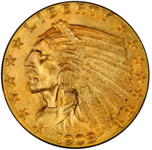 $2.50 Indian Gold Quarter Eagle