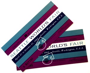 Seattle Word's Fair Ticket Stubs