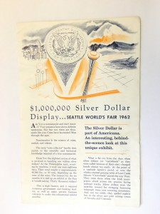 $1,000,000 Silver Dollar Display Pamflet