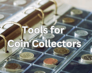 A binder of coins in a collection